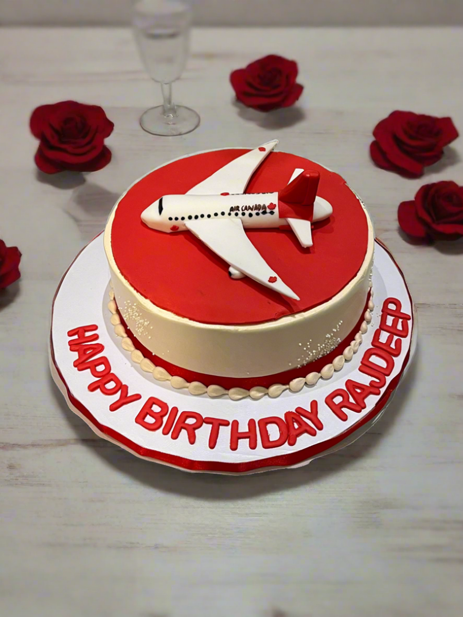 WELCOME TO CANADA PLANE CAKE