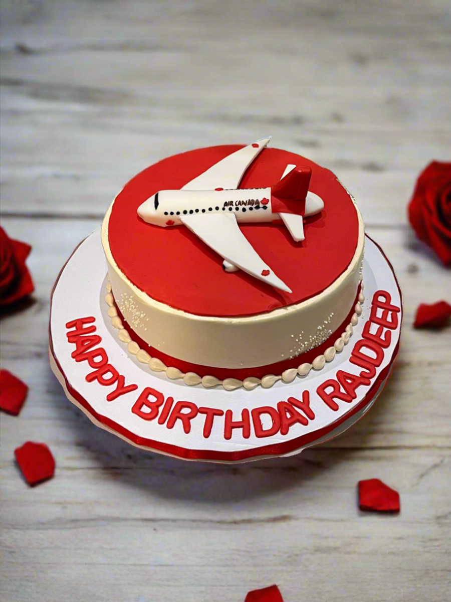 WELCOME TO CANADA PLANE CAKE