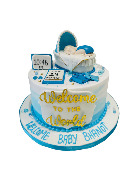 Welcome To The World Cream Cake