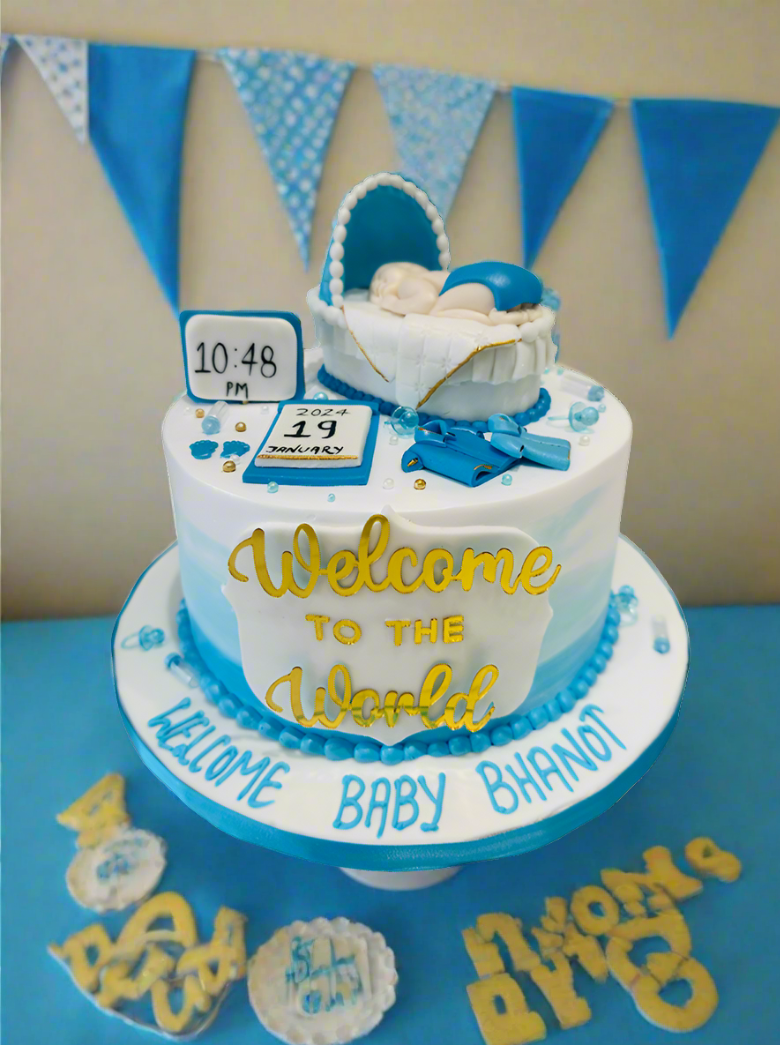 Welcome To The World Cream Cake