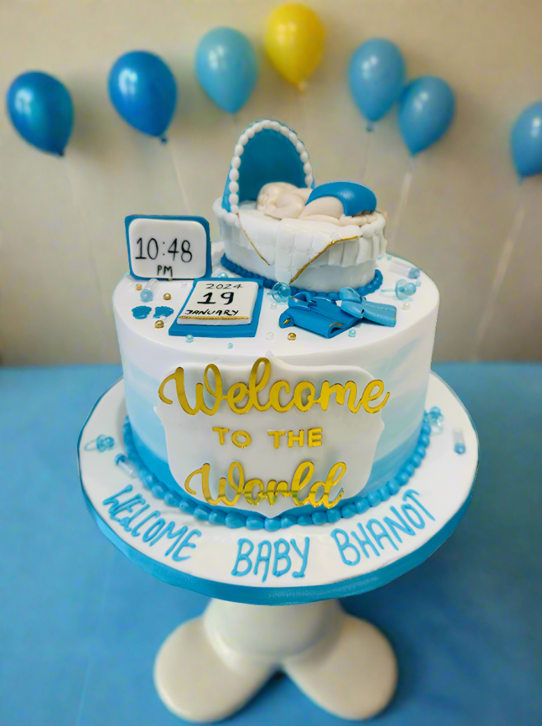Welcome To The World Cream Cake