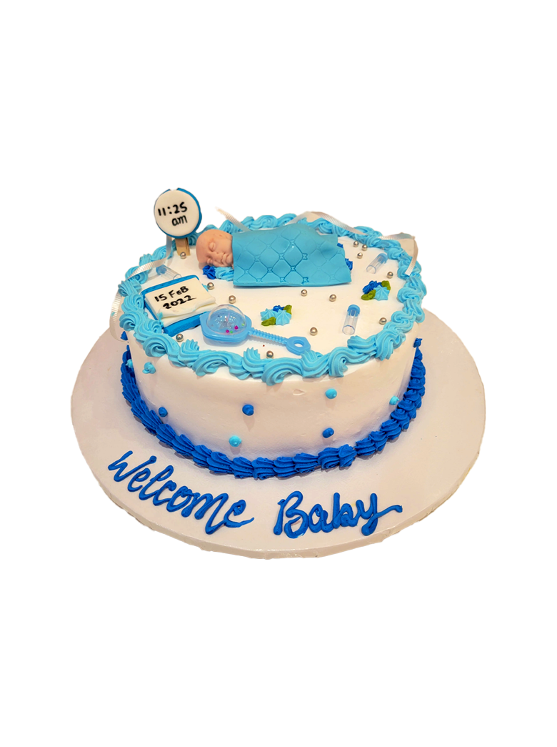 Baby Details Cream Cake