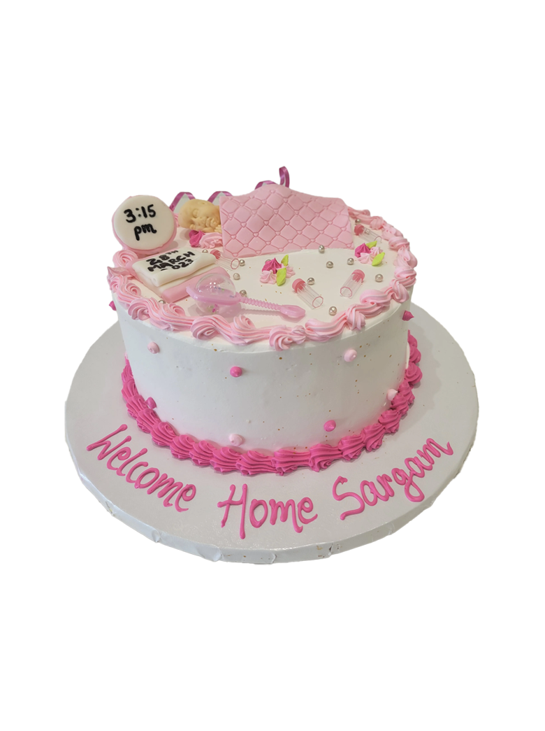 Baby Details Cream Cake