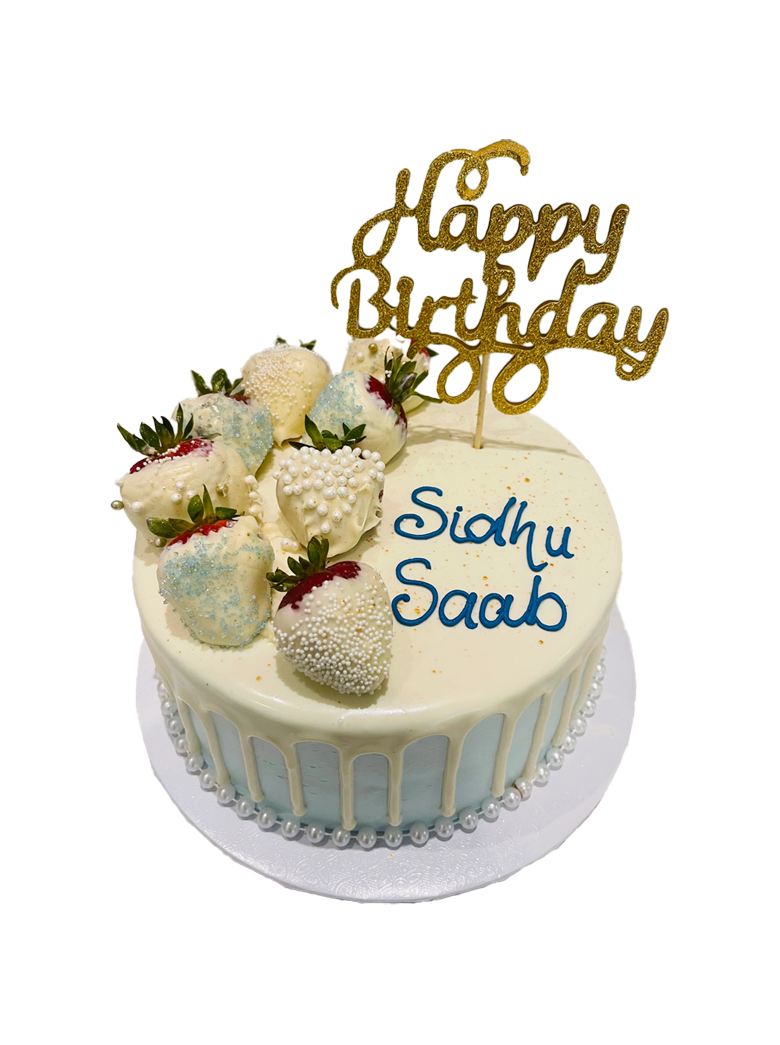 Strawberry Fruit Birthday Cake