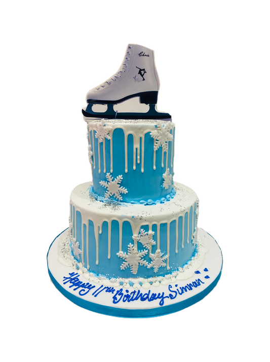 Winter Skate Shoe Cream Cake