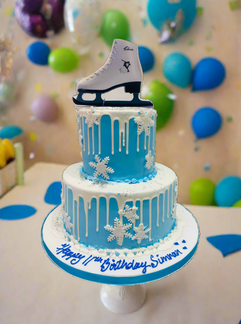 Winter Skate Shoe Cream Cake