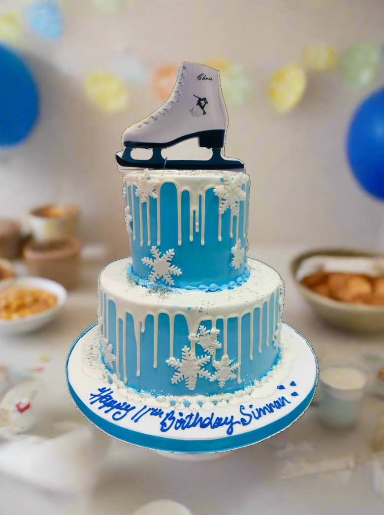 Winter Skate Shoe Cream Cake