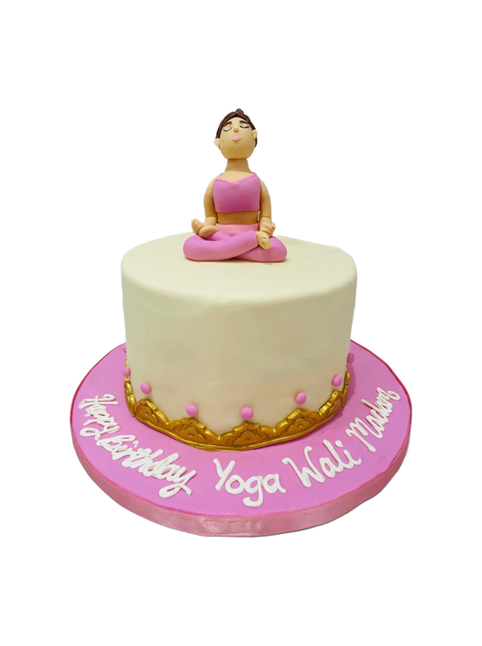 Yoga Fondant Cake