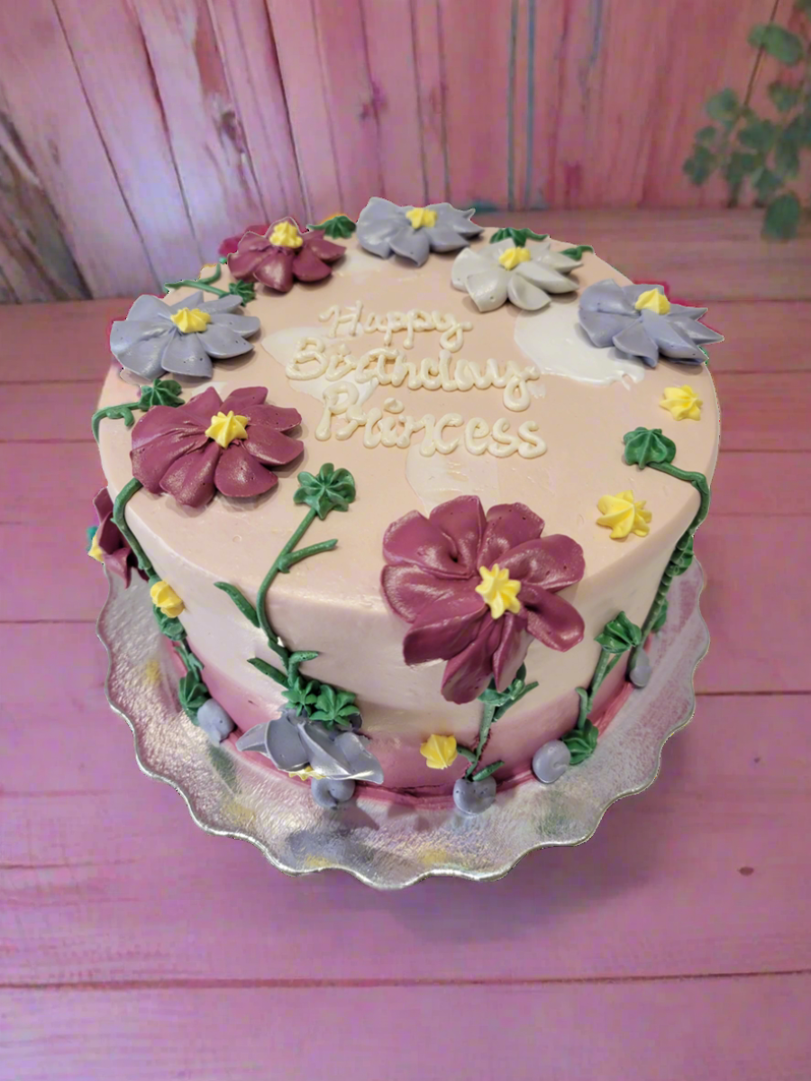 Zoey Flower Cream Cake