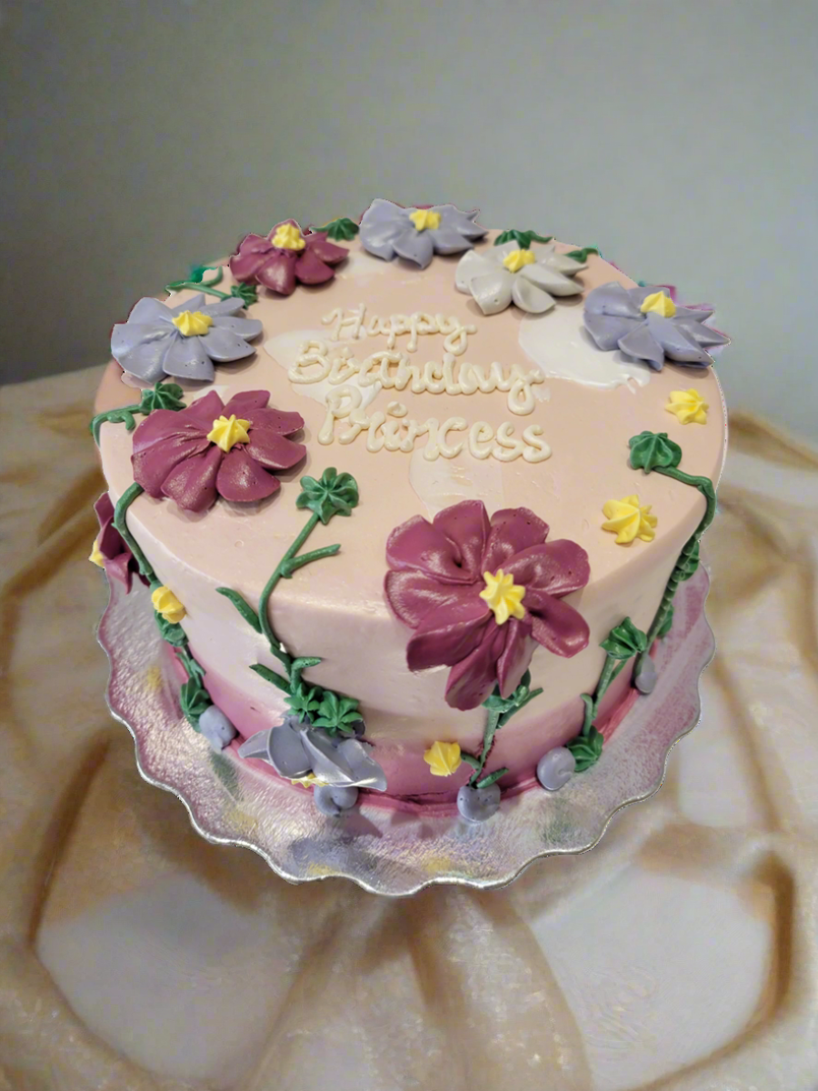 Zoey Flower Cream Cake