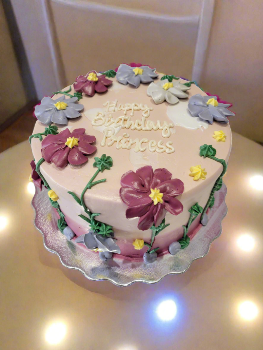 Zoey Flower Cream Cake