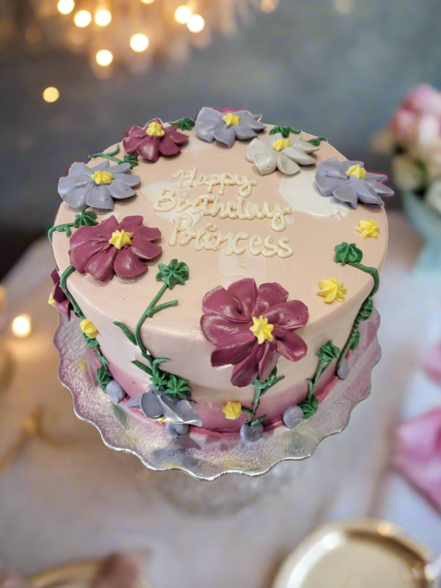 Zoey Flower Cream Cake