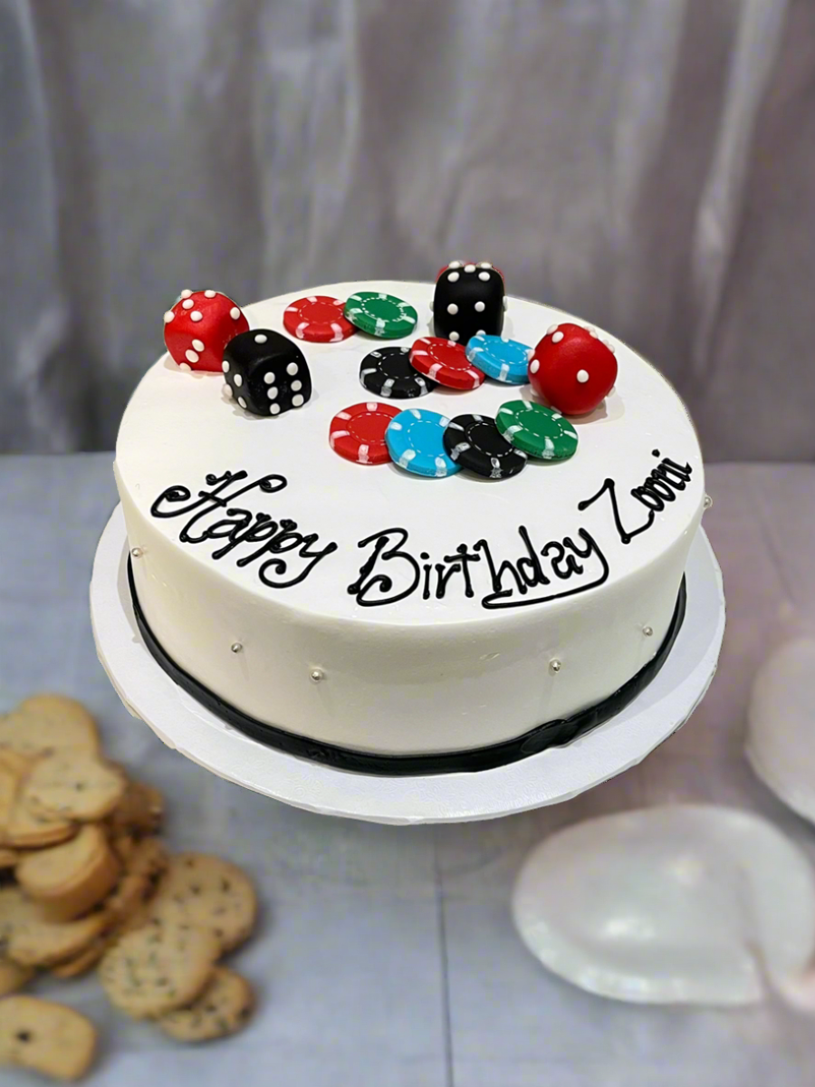 ZOONI POKER CREAM CAKE