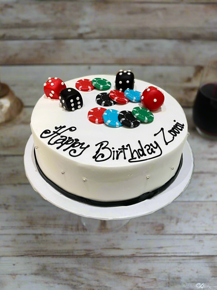 ZOONI POKER CREAM CAKE