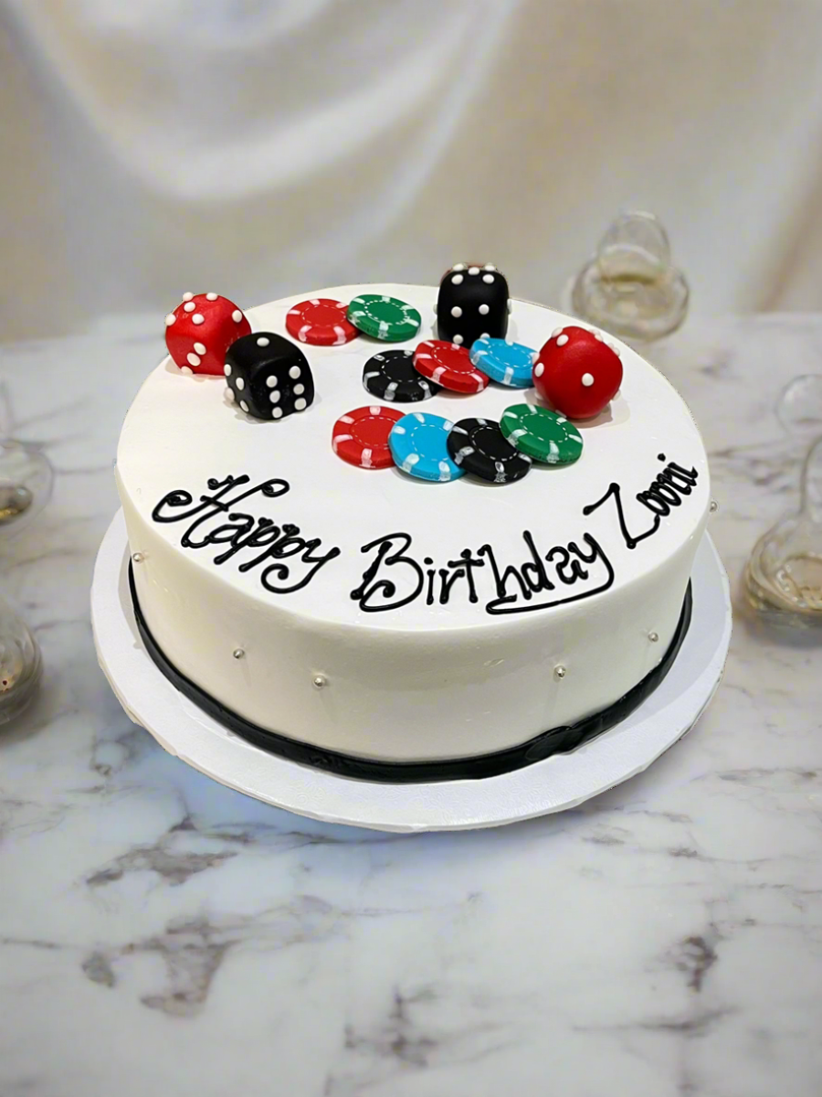 ZOONI POKER CREAM CAKE